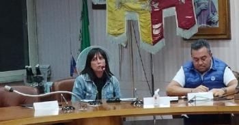 La presidente della Nicola Galante Casalbordino Paola De Camillis e il patron Alessandro Santoro 