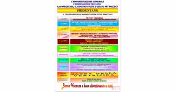 Il Calendario delle manifestazioni estive 